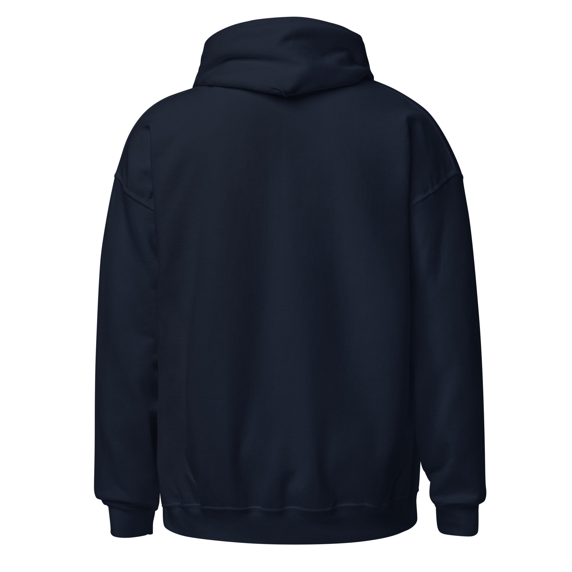 Back of Navy Blind Baddie Hoodie